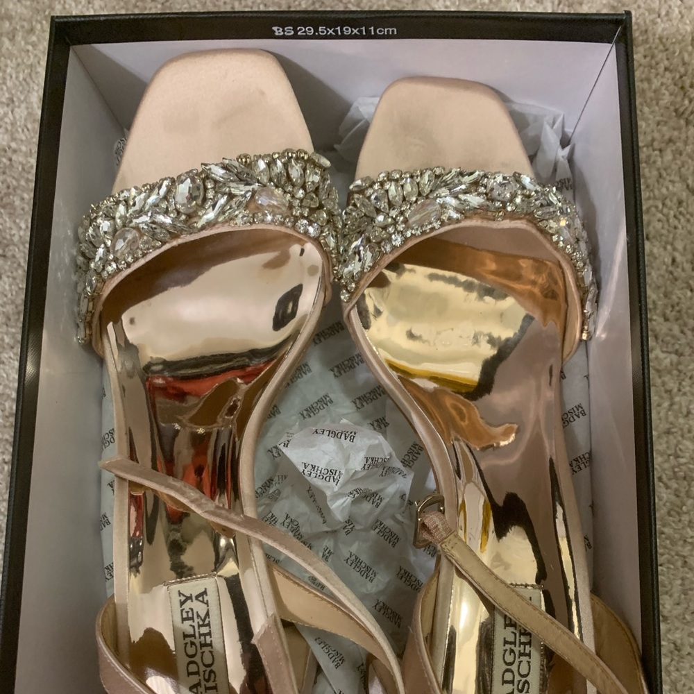 Badgley Mischa Marsha pump soft blush size 10M.